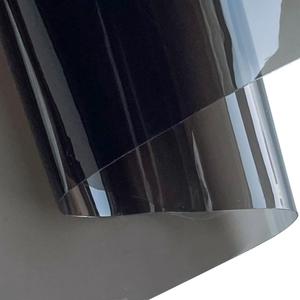 ONEART | 12 Gauge Clear Tinted Plastic Vinyl, 17" See Through Vinyl Fabric-Gray