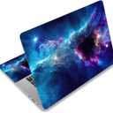 Laptop Skin Sticker Decal Cover, 11.612" 13" 13.3" 14" 15" 15.4" 15.6" Laptop Netbook Skin Sticker Cover Art Notebook Protector (2 Wrist Pad Included), Removable Reusable, Easy to Apply, Galaxy Space