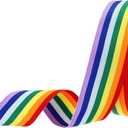 PATIKIL 1.6" Rainbow Striped Grosgrain Ribbon, 25 Yard Polyester Fabric Stripe Craft Ribbon Double Faced Design for Bow Gift Wrapping DIY Making Christmas Decorations