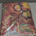 Beeiva Washable Laundry Room Rug Runner, 2x5 Red Ultra Thin Floral Kitchen Rugs Non Slip Washable, Vintage Small Bedside Christmas Rug Runner Lightweight Indoor Carpet for Entryway Bedroom