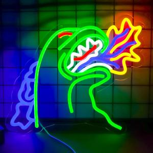 TOPQUALI Monster Neon Sign for Wall Decor, Dinosaur Dimmable Neon Sign for Gaming Room Boys Room Decor Powered by USB 14.3 * 12.2inch,Birthday Party Christmas Gifts