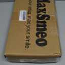 MaxSmeo Small Narrow Side Table, 3-Tier Narrow End Table with Storage, Skinny Side Table Nightstand for Small Space, Bedrooms, Living Room (Rustic Brown)