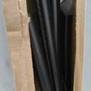 AIZESI 41-144 Inch Heavy Duty Black Tension Curtain Rod - No Drilling, Adjustable, Rust-Resistant for Outdoor, Living Room, Window, Bathroom