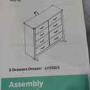 LINSY HOME Modern 7 Drawer Dresser for Bedroom, Tall Bedroom Dresser with Large Drawers and Metal Handles, Wooden Chest of Drawers, Storage Cabinet and Organizer for Living Room, Hallway, Black