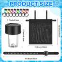 Honoson 24 Pcs Solar Pool Side Lights for Above Ground Pools with 1 Hanging Storage Bag Outdoor Swimming Pool Fence Decoration Accessories Waterproof LED Colorful Light