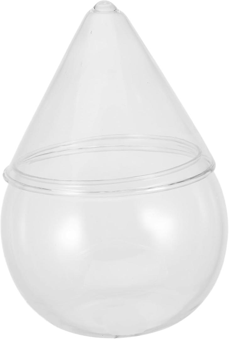 Garneck Creative Round Cocktail Glass Base 10.4x10.4x9.5CM High Borosilicate Glass for Home Bars and Parties Unique Design for Chilling Drinks