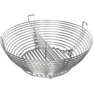 Lump Charcoal Fire Basket Fits for Kamado Joe Big Joe Accessories,stainless Steel Charcoal Ash Basket with Divider Grill Parts for Big Joe