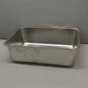 Stainless Steel Litter Box Large, Metal Cat Litter Box 6" High Sided, Metal Litterbox, Easy Clean Non Stick No Smell,Cats Litterbox Toilet Pet Supplies for Indoor Kitty, Kitten, Rabbit, Puppy (L-19.7"13.6"6")