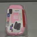 EFFIFLOW Switch 2 Carrying Case (2025)  Cute Pink Hard Travel Case with 10 Game Card Slots & Accessory Pocket, Protective Portable Storage Bag for Switch 2 Console and Accessories