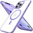 Magnetic for iPhone 13 Pro Max Case [Compatible with MagSafe] [10FT Military Grade Drop Tested] Slim Translucent Matte Case for iPhone 13 Pro Max Phone Case, Light Purple(6.7")
