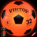 Glow in The Dark Soccer Ball for Kids Boys Ages 8-12 15, Light Up LED Soccer Ball Toys with Pump for Indoor/Outdoor, Fun Gift for Teens Christmas Birthday, Size 5 Night Sports Gear Games