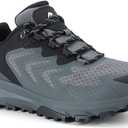 Men's Waterproof Hiking Shoes Lightweight Breathable Anti Slip Outdoor Trails Shoes (11, Grey)