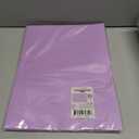 2 x Youngever 6 Pack Heavy Duty Plastic Two Pocket Folders, Heavy Duty Plastic 2 Pocket Folder (Mauve)