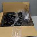 Hastatii Kitchen Storage Shelf with Baskets, Snack Storage Shelf, 27.1''W / 12.2''D / 32.3''H 3 Tier Fruit Basket Stand, Metal, Black