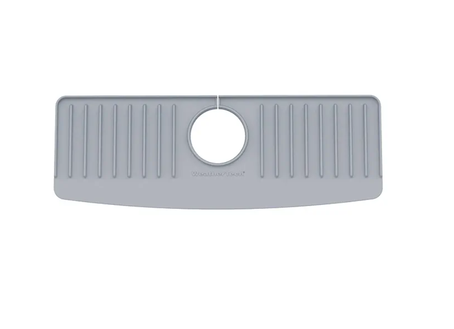 WeatherTech FaucetMat - Protect Your Kitchen & Bathroom Countertops - Light Grey/Pebble