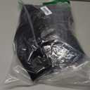 Dokotoo Summer Dresses for Women 2026 Boho Floral Puff Short Sleeve V Neck Trim Casual Mini Dress Sundress (X-Large, Solid Black)