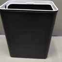 Yatmung 4 Gallons Bathroom Trash Can Automatic Touchless - 15.5 Liters Smart Trash Can Motion Sensor - Narrow, Plastic - Slim Electric Trash Bin - Skinny Garbage Can with Lid (Matte Black)