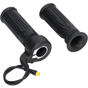 Electric Bike 20X Full Twist Throttle, Right Handle Throttle Electric Motorcycle Accelerator Electric Bike Accessories for 12V 24V 36V 48V 52V 60V 72V, Waterproof Plug