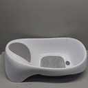 Boon Soak 3 Stage Baby Bathtub - Baby Bath Tub with Three Support Positions for Newborn to Toddlers - Color Changing Drain Plug for Ideal Bath Temperature - Gray - Ages 0 to 18 Months and Up