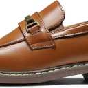 Bruno Marc Boys Dress Slip-on Penny Loafer Size 2 (Brown)