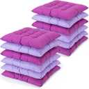 Geetery 12 Pcs Floor Pillows for Kids Bulk Floor Cushions for Classroom 15.7'' Seating Cushions Classroom Pillows Students Reading Corner Tatami Yoga Nursery Daycare (Purple,Square)