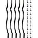 VEVOR 32.25"x1" Metal Spindles, Staircase Screws, Iron Railing for Wood and Composite, Stylish Black Baluster for Outdoor Stair Deck Porch, 32.25 Inch-26 Pack