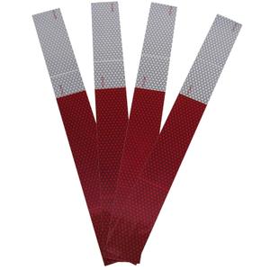 Peterson Manufacturing 465-4K Conspicuity Tape Red/White 11/7 2-Strip Kit 2" (2.0 inches, 18 inches)
