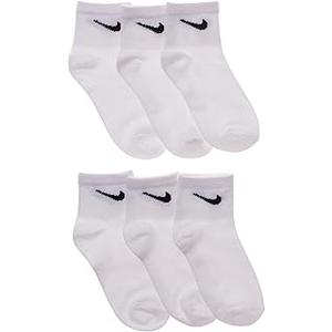 Nike Young Athletes Kids Ankle Cut Socks (6 Pairs/Pack), 3Y Shoe/ 5-7 Sock