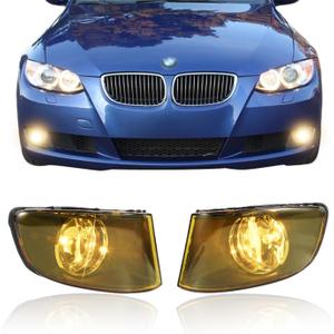 SAE J583 Fog Lights for 2007-2013 BMW E92/E93 3 Series Coupe & Convertible - Direct Fit 328i/328xi/335i/335is/335xi with Sport Bumpers (Yellow)