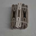 Small Storage Baskets for Organizing | Closet Organizer Bins | Shelf Toy Basket | Woven Rope Baskets | Cube Decorative Box | Shallow Basket | 11.5x7.5x4.7 | 3 Packs White Brown