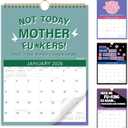 2026 Calendar - Funny Calendar, 11.5" x 8.5", JAN 2026 - DEC 2026, 2026 Wall Calendar with Twin-Wire Binding + Hanging Hook + Thick Paper + Unruled Blocks with Julian Dates, Fu*ck It Calendar 2026 with 12 Themes