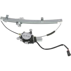 YHTAUTO Front Driver Side Power Window Regulator with 2-Pin Motor Assembly for Nissan Frontier 1998-2004 Pickup, Xterra 2000-2004 Sport Utility