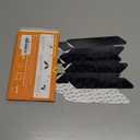 ZONGOOL 12 PCS Rug Tape, Reusable Washable Carpet Tape, Double Sided Non-Slip Rug Pads for Hardwood Floors, Rug Stoppers for Area Rugs, Black