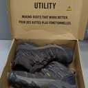 KEEN Utility Lansing Mid Waterproof Steel Toe (10.5, Cascade Brown/Brindle)