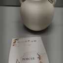 Ceramic Vase, 5.8 Inch Terracotta Vase with Handles, Boho Decor Decorative Vase, Rustic Vase for Home Decor, Farmhouse, Living Room, Table - Beige