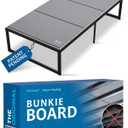Meliusly Premium 10mm Bunkie Board Twin Size (38x75'') Patent Pending Low Profile Bed Board Design - Breathable, Noise Minimizing, Moisture Resistant Bunkieboards, Low Profile Bed Support