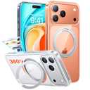 TORRAS Upgrade 360 Magnetic Stand for iPhone 17 PRO Case with Camera Control Button, Fit for MagSafe, Mil-Grade Protection, Slim Soft Edge Translucent Back for iPhone 17Pro 6.3 inch, Clear : Cell Phones & Accessories