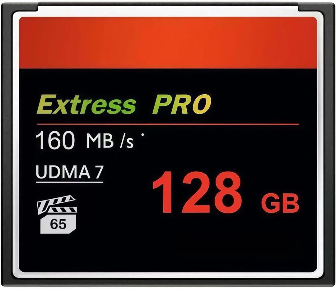 128GB UDMA Speed Up to 160MB/s,Original CF Card Camera Memory Card