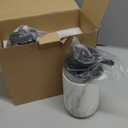 White Marble Soap Dispenser Set- Modern Ceramic Hand Soap Dispenser for Bathroom Liquid Soap for Farmhouse Kitchen Bathroom Decor 2 Pack