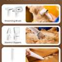 Oneisall Dog Grooming Vacuum, 15000Pa Pet Vacuum Kit Shedding 99% Pet Hair, Dog Grooming Clippers with Trimmer Nail Grinder, 59dB Quiet Brush with 6 Tools, 2L Canister for Home Cleaning,Cozy SE 2