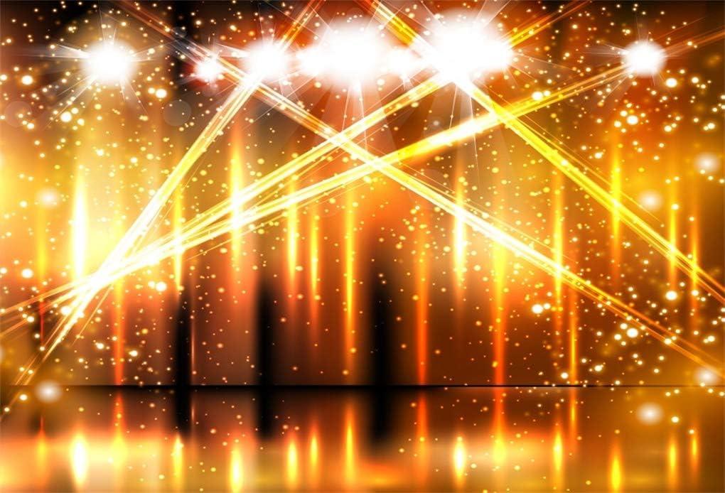 Yeele 10x8ft Vinyl Photography Background Dynamic Multicolored Stage Lights Backdrop for Photo Shoots Kids Adults Photo Booth Shoot Vinyl Studio Props