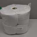 4 Rolls Jelly Roll Batting Strips for Rugs, Jelly Roll Fabric 2 1/2 Inch Width Total 200 Yards Cotton Blend Quilt Batting with Sasher Tool Awl Tube Maker Ruler Quilting for Upholstery Projects