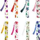8 PCS Bookmarks Transparent Floral Bookmark Book Accessories Gifts for Teachers Friends Women Lovers