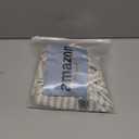 jinchan Valance Curtain Linen Textured Striped Window Curtain for Living Room Light Filtering Ticking Stripe Farmhouse Valance for Kitchen Rod Pocket 1 Panel 16 Inch Beige 2 Panel