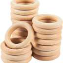 Napkin Rings, Unfinished Wooden Napkin Rings Buckles for Table Decorations, Wedding, Dinner, Party, DIY Decoration (12)