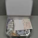 Baby Shower Gifts, Baby Boy Gifts Basket Includes Newborn Blanket Baby Lovey Security Blanket Wooden Rattle Toy, Funny Baby Bibs Socks & Greeting Card - Baby Gift Set Newborn Shower Basket (Fox (NEUTRAL))