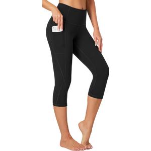 Heathyoga Capri Leggings for Women High Waisted Capri Leggings with Pockets for Women Tummy Control Yoga Pants Women