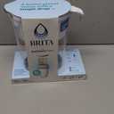 Brita 10-Cup Tahoe Water Pitcher Dispenser with Refillable Water Filter - White: Filters Chlorine