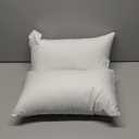 Winighting Extra Thick and Full Set of 2 Ultra Plump Cotton Fabric Throw Pillow Inserts, Filler for Decorative Cushion Cover, 18 X 18 Inches, White