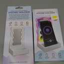 2 x Wavy LED light & Mirror Phone Holder